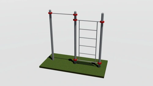 Спортивный комплекс - уличный турник и шведская стенка Т023