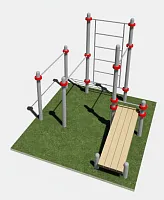 Скамья, шведская стенка, брусья для улицы