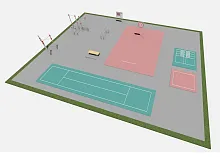 Спортплощадка Workout 31 м х 25 м